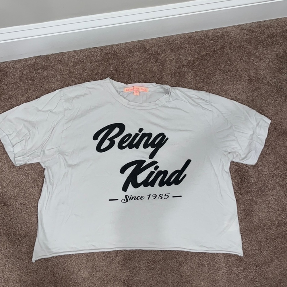 Being kind large crop top